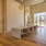 lobby area with a large desk and chairs