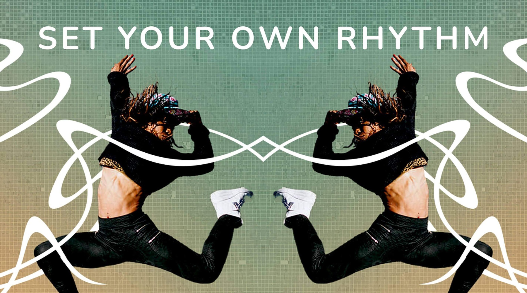 Set your own rhythm a woman dancing
